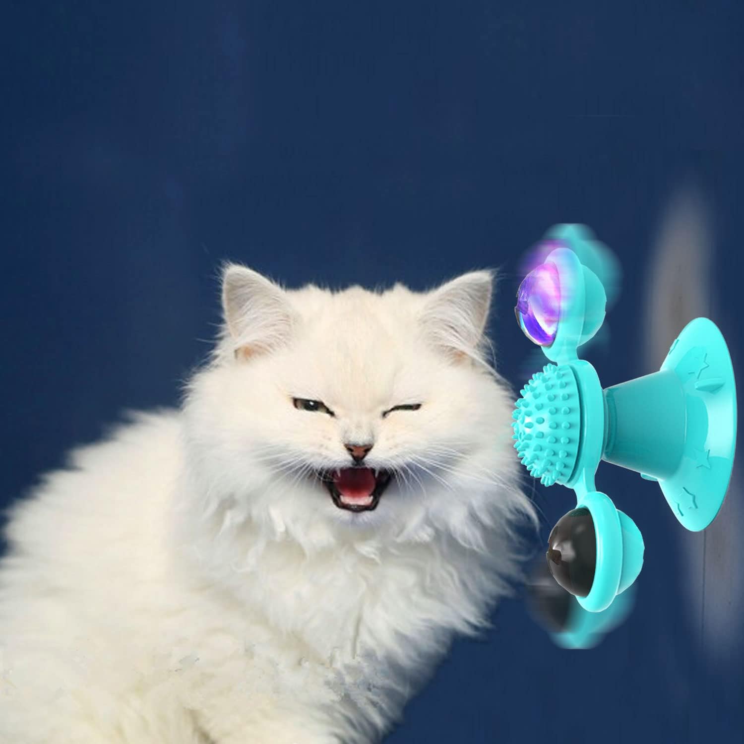 Multifunctional Cat Toy with Glowing Ball