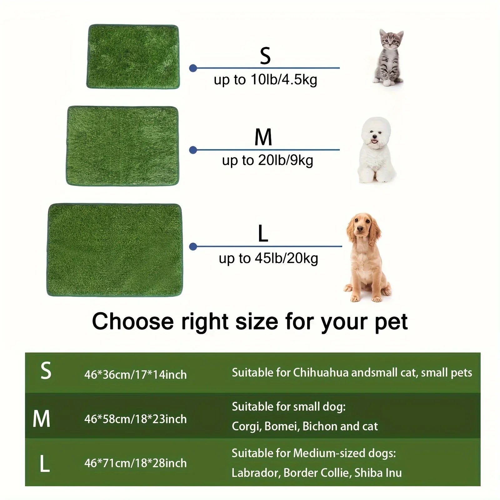 Dog Grass Mat Pee Pad Ultimate Washable Dog Grass Mat Reusable